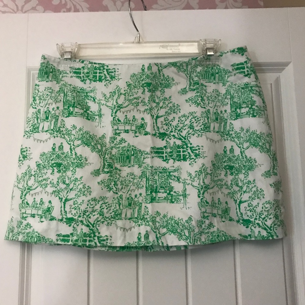 Lilly Pulitzer Spring Fever Toile Tate Skirt 4